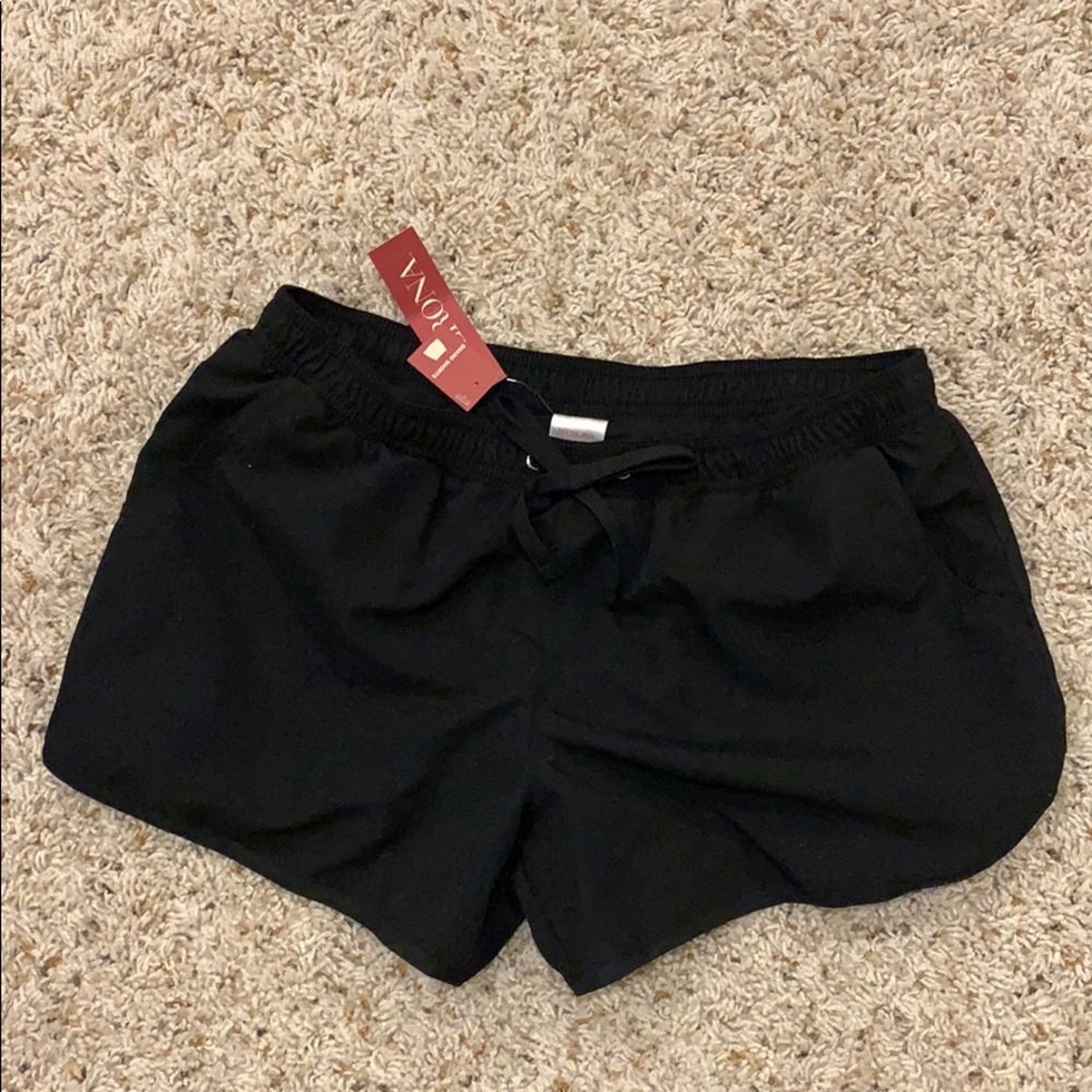 Black board shorts